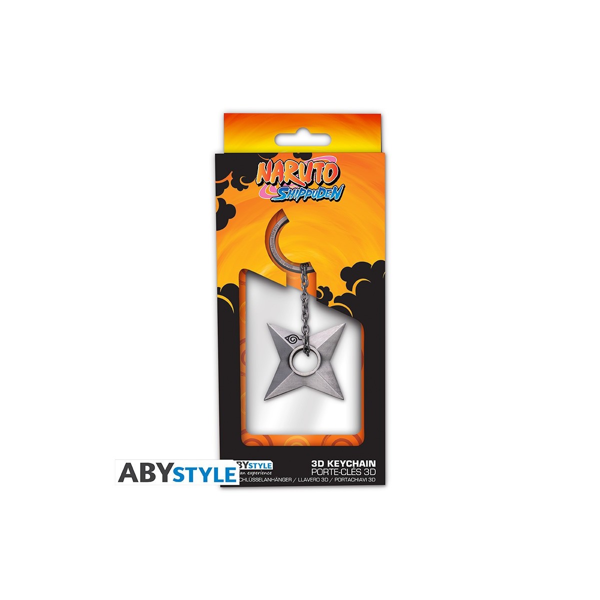 ABYstyle NARUTO SHIPPUDEN - "Shuriken Konoha" 3D key ring