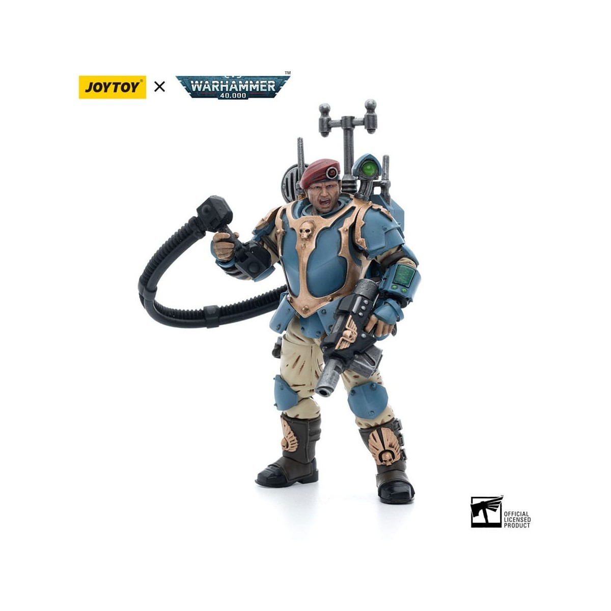JoyToy Space Marines - Astra Militarum Tempestus - Scions Squad 55Th Kappic Eagles Vox Operator 1/18 - Warhammer 40K