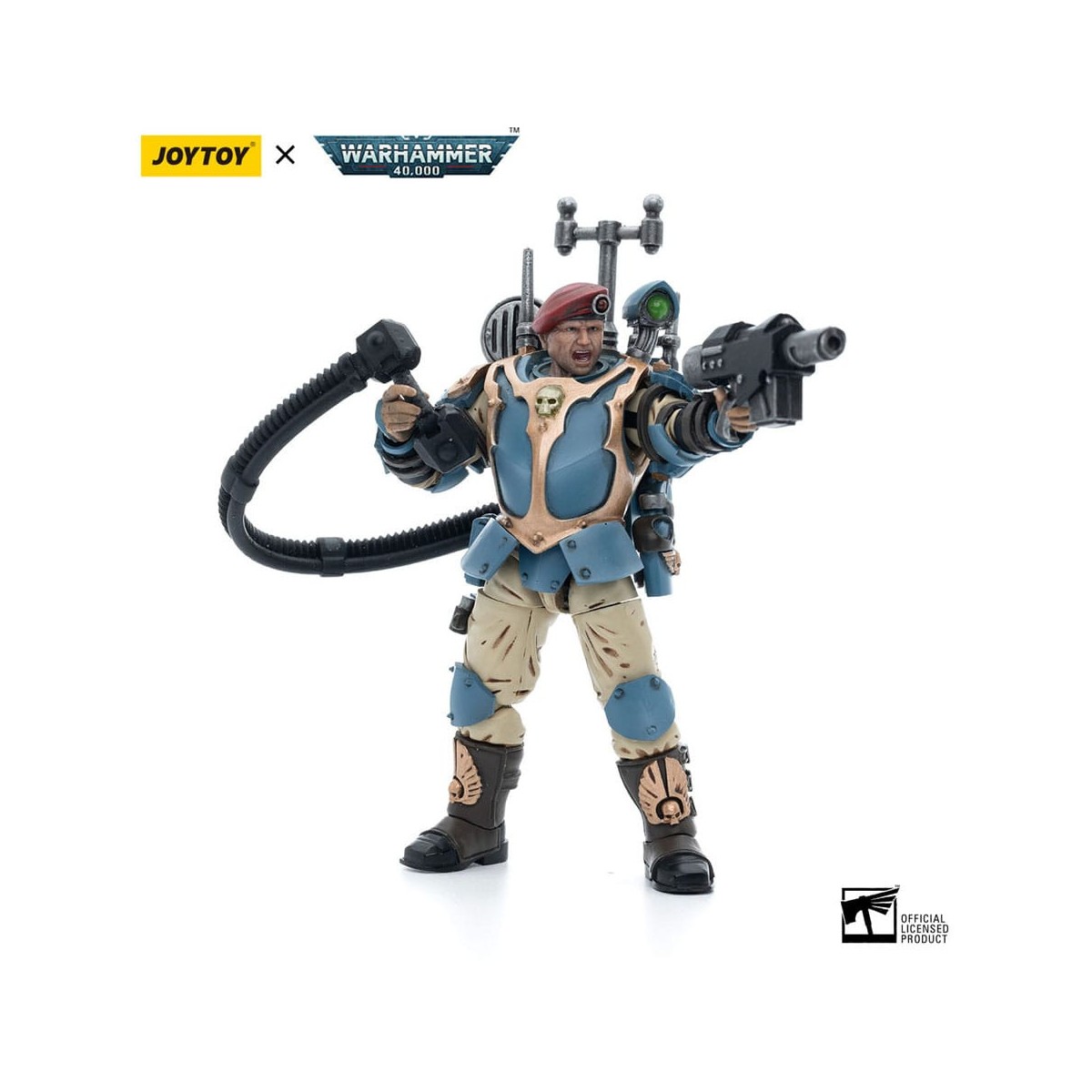 JoyToy Space Marines - Astra Militarum Tempestus - Scions Squad 55Th Kappic Eagles Vox Operator 1/18 - Warhammer 40K