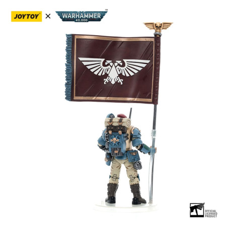 JoyToy Space Marines - Astra Militarum Tempestus - Scions Squad 55Th Kappic Eagles Banner Bearer 1/18 - Warhammer 40K
