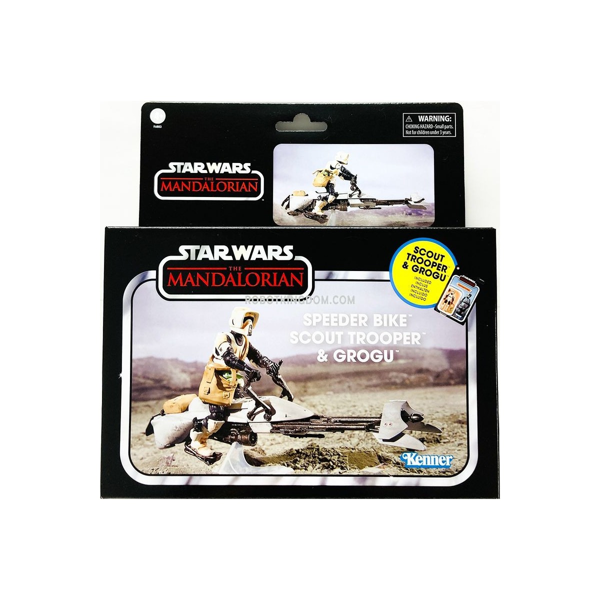 Hasbro - Star Wars The Vintage Collection - Speeder Bike, Scout Trooper & Grogu - The Mandalorian