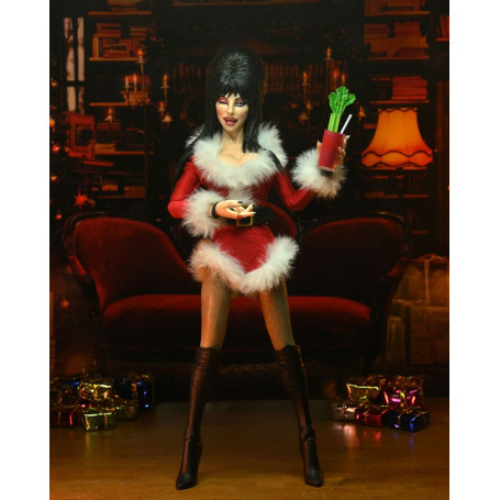 Neca - Elvira Mistress of the Dark - Very Scary Xmas Elvira Retro Cloth