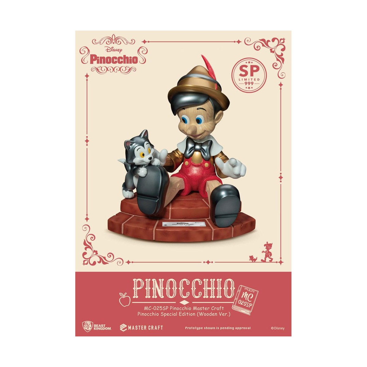 Beast Kingdom Disney - Master Craft Pinocchio Wooden Ver. Special Edition