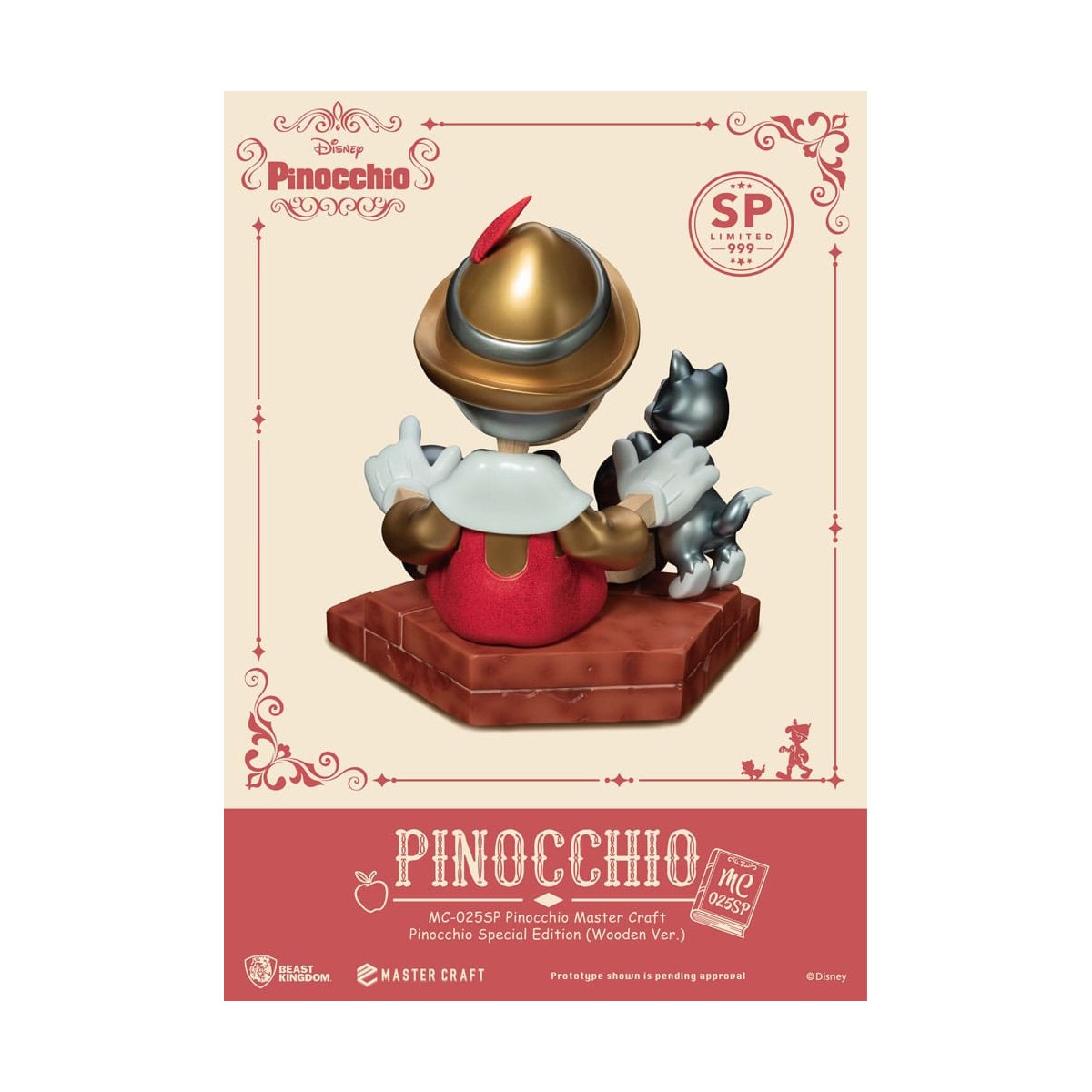 Beast Kingdom Disney - Master Craft Pinocchio Wooden Ver. Special Edition
