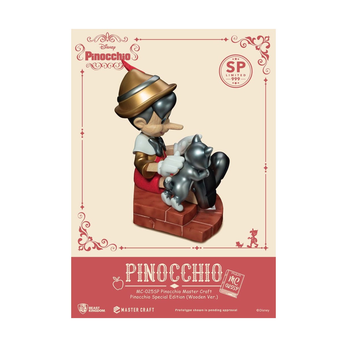 Beast Kingdom Disney - Master Craft Pinocchio Wooden Ver. Special Edition