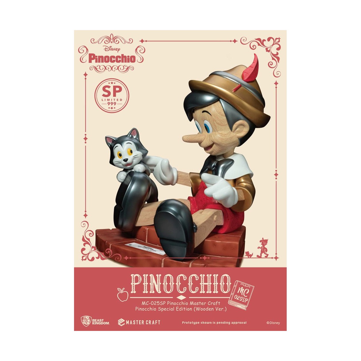 Beast Kingdom Disney - Master Craft Pinocchio Wooden Ver. Special Edition