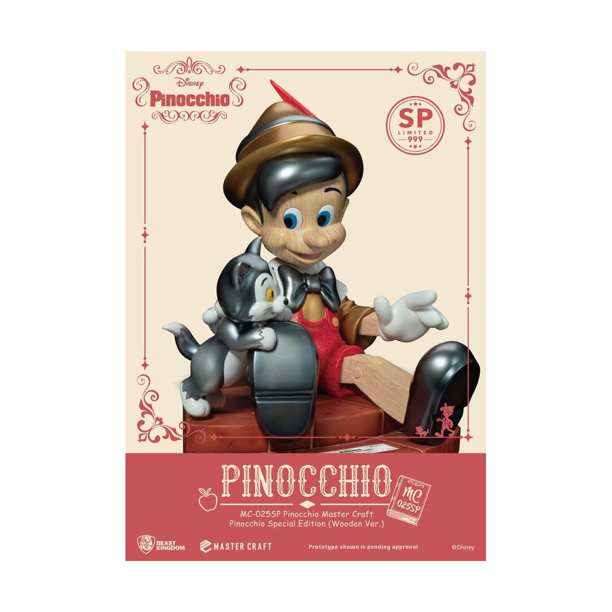 Beast Kingdom Disney - Master Craft Pinocchio Wooden Ver. Special Edition