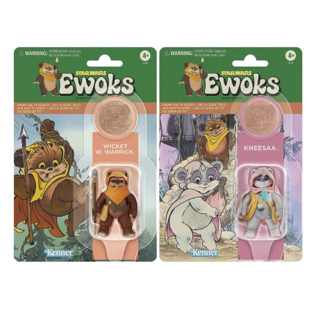 Hasbro - Star Wars The Vintage Collection - Wicket W. Warrick & Kneesaa 2 Pack - Ewoks
