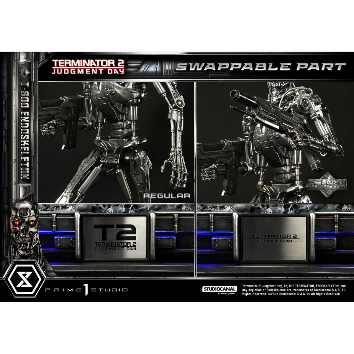 Prime 1 - Terminator 2 Judgment Day - T800 Endoskeleton Deluxe Version Statue 1/3