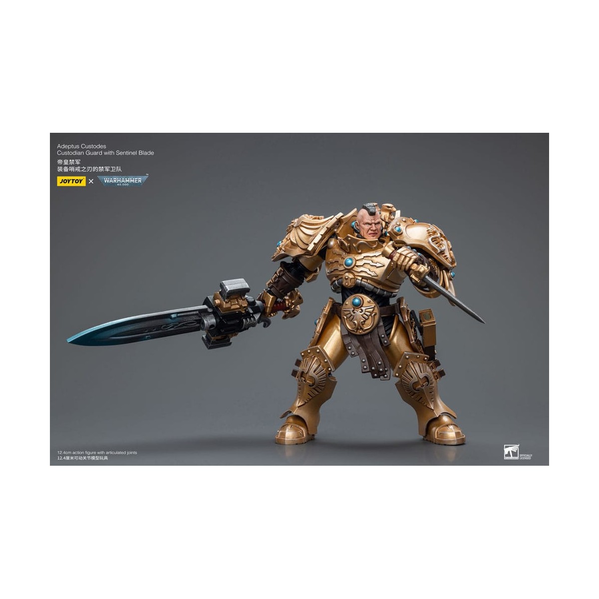 JoyToy Space Marines - Adeptus Custodes Custodian Guard with Sentinel Blade 1/18