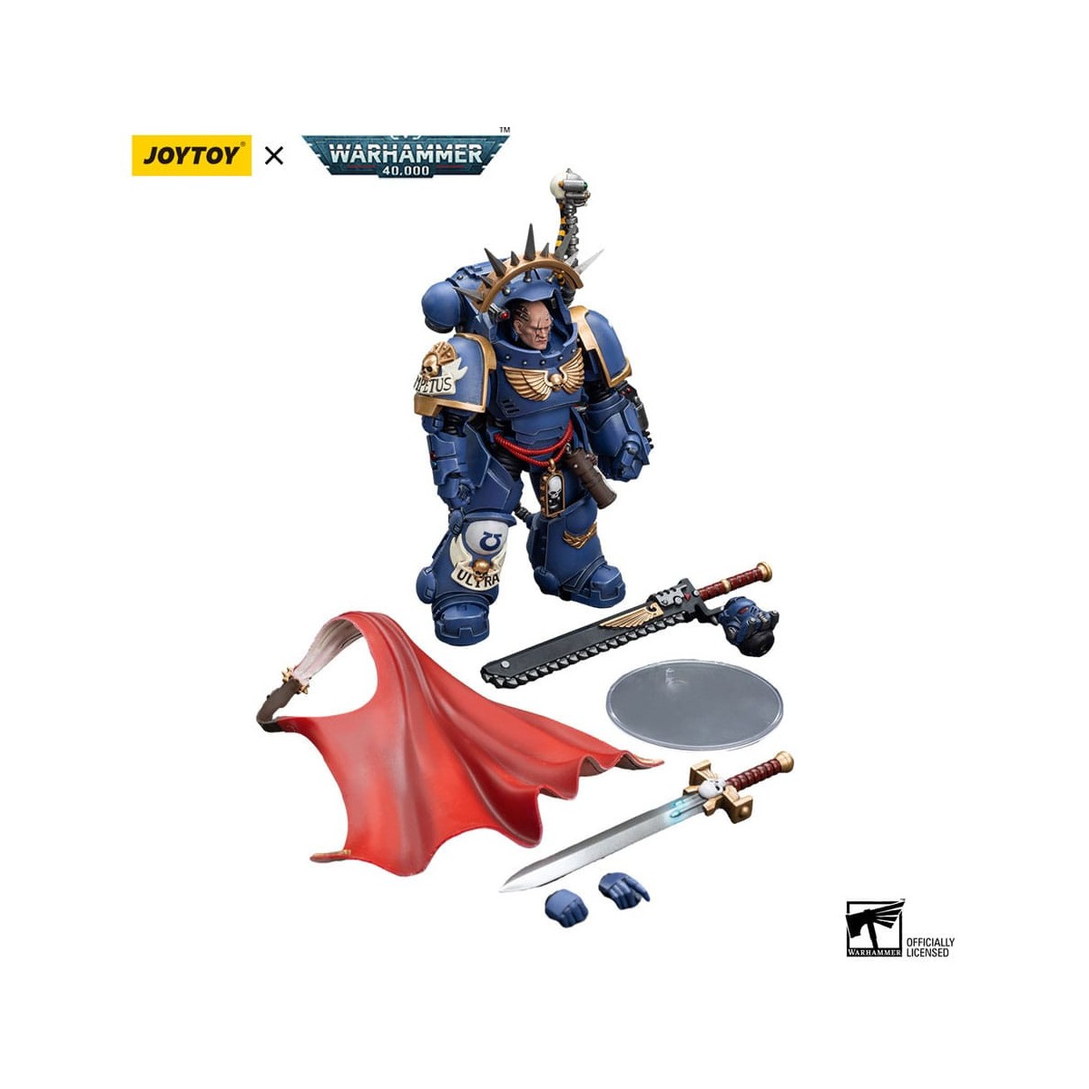 JoyToy Space Marines - Ultramarines - Ultramarines Captain in Gravis Armour 1/18 - Warhammer 40K