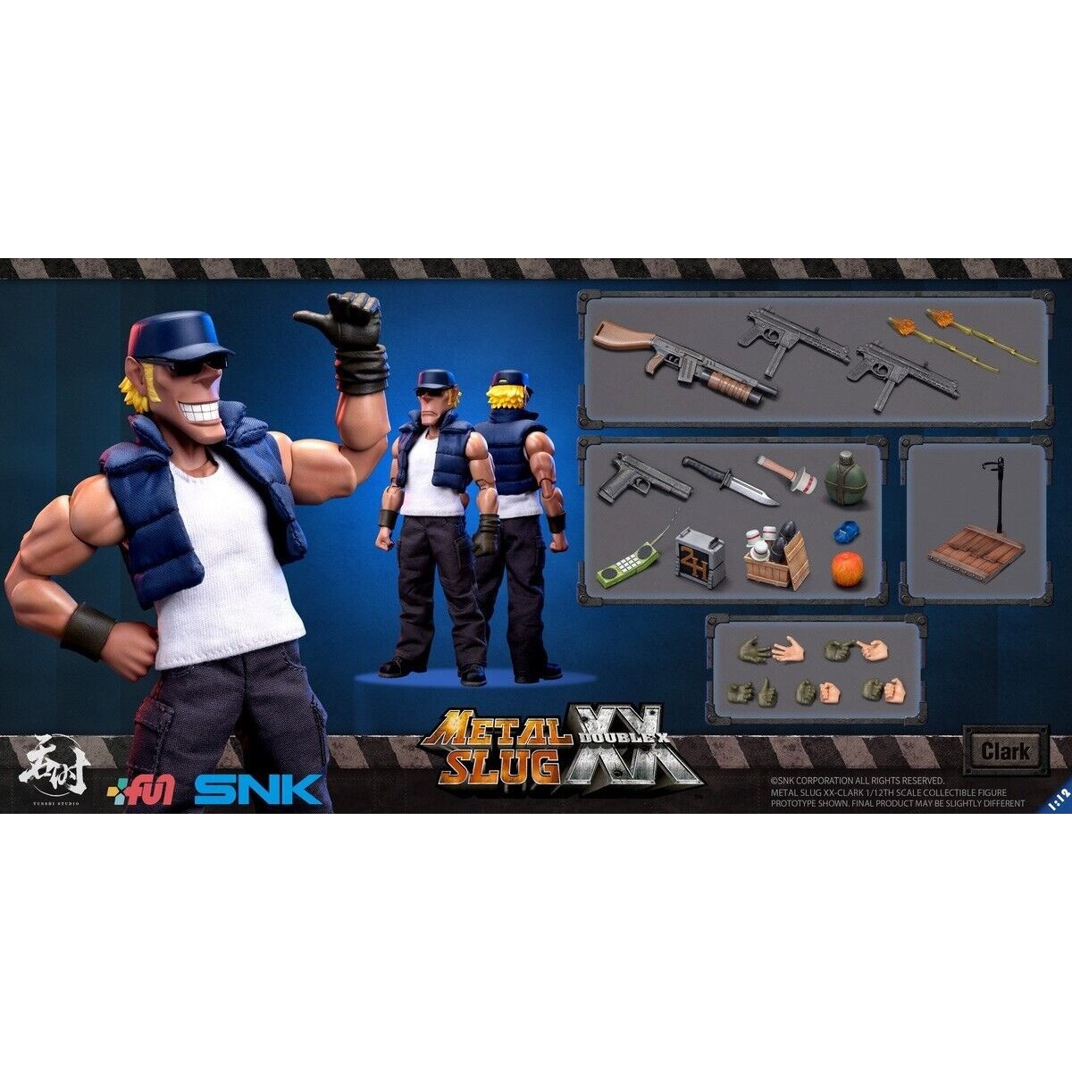 Tunshi Studio - Metal Slug XX - Clark Still 1/12 - Ikari Warriors