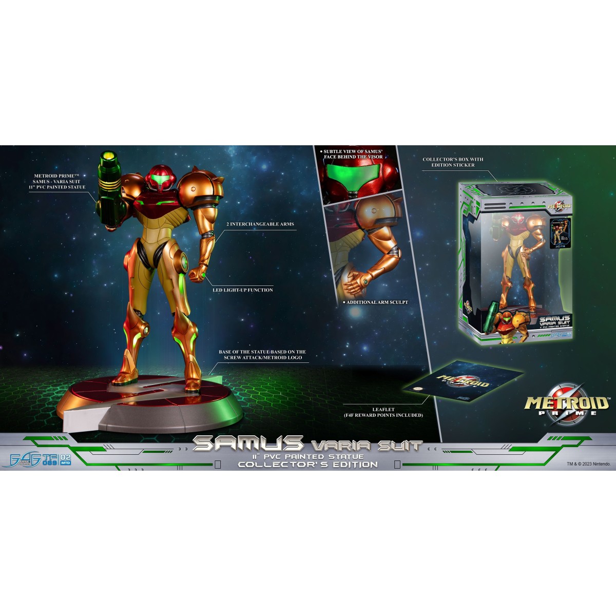 First 4 Figures - Metroid - SAMUS VARIA SUIT Collector's Edition PVC Statue