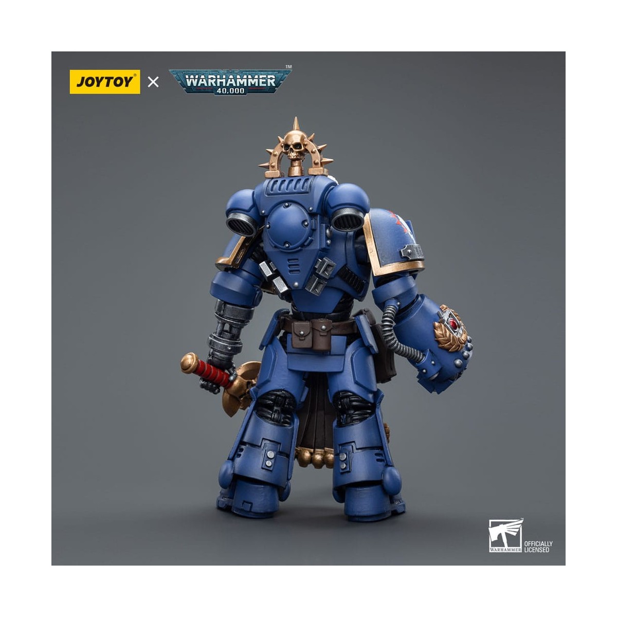 JoyToy Space Marines - Ultramarines - Ultramarines Lieutenant with Power Fist 1/18 - Warhammer 40K