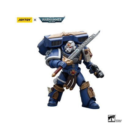 JoyToy Space Marines - Ultramarines - Vanguard Veteran Sergeant 1/18 - Warhammer 40K