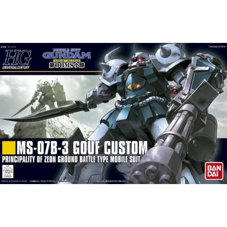 Bandai - Gunpla - Gundam 1/144 HG - MS-07B-3 GOUF CUSTOM - Mobile Suit Gundam: The 08th MS Team
