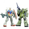 Bandai - Gunpla - Gundam 1/144 HG - Gunpla Starter Set RX-78-2 and MS-06F Zaku II - Mobile Suit Gundam