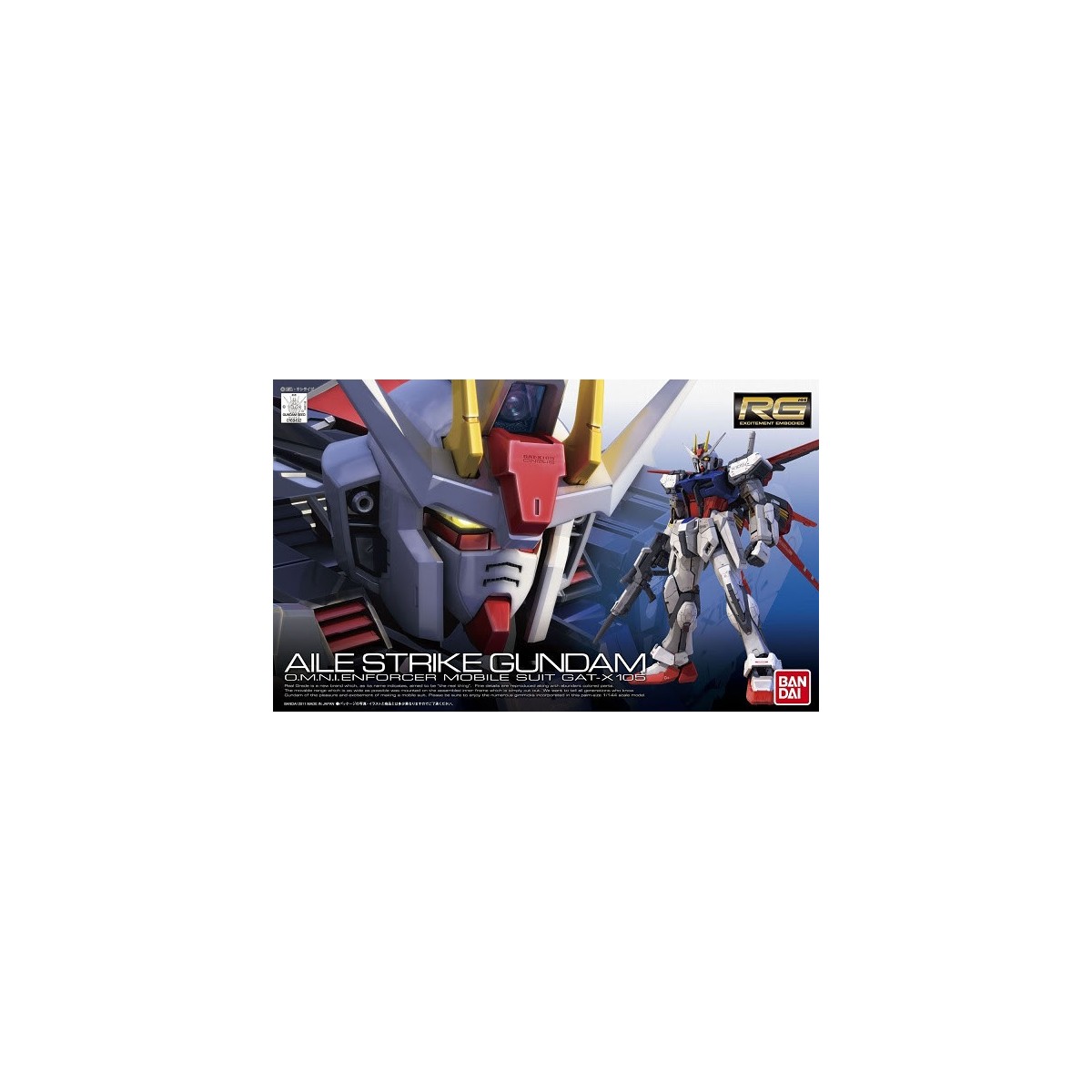 Bandai - Gunpla - Gundam 1/144 RG - GAT-X105+AQM/E-X01 Aile Strike - Mobile Suit Gundam Seed