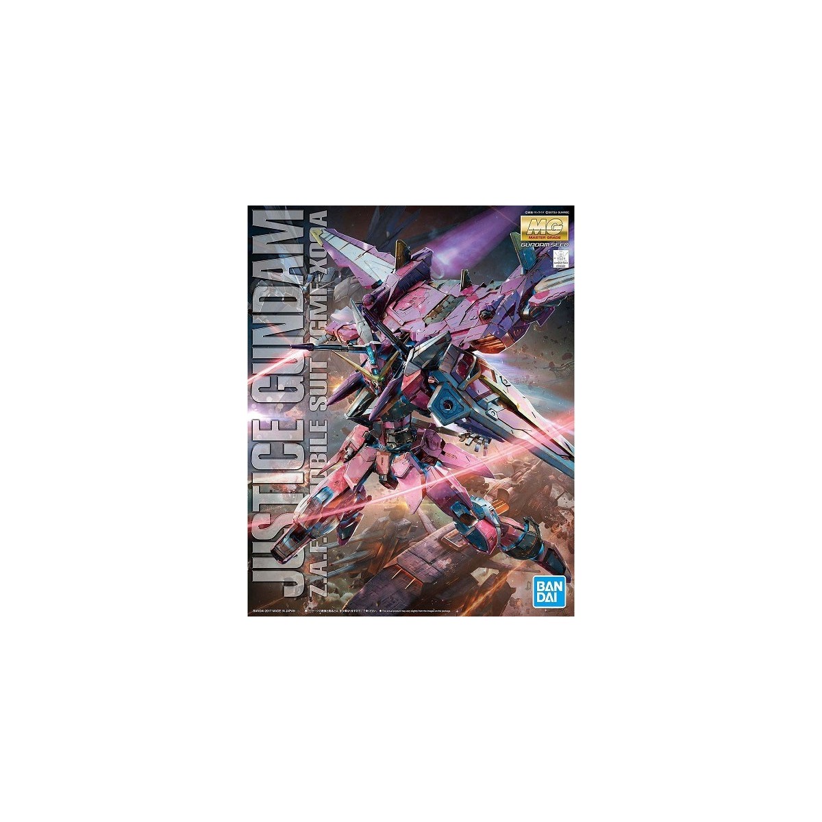 Bandai - Gunpla - 1/100 MG - ZGMF-X09A Justice Gundam - Gundam Seed