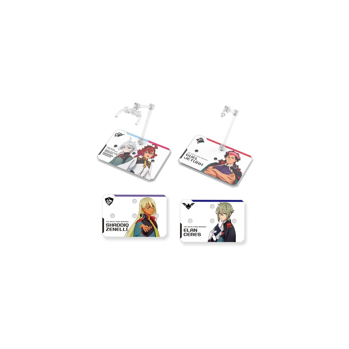 Bandai - Gunpla - Gundam Action Base 6 Clear - Mobile Suit Gundam Witch From Mercury Stickers Set