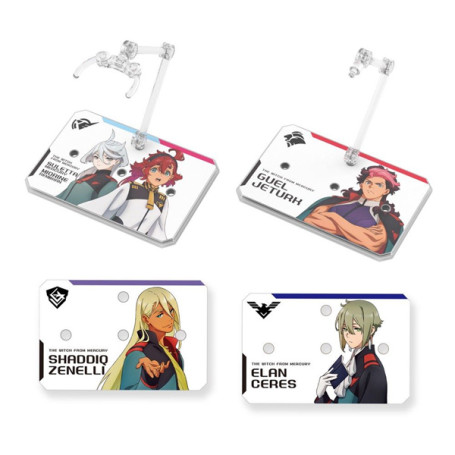 Bandai - Gunpla - Gundam Action Base 6 Clear - Mobile Suit Gundam Witch From Mercury Stickers Set