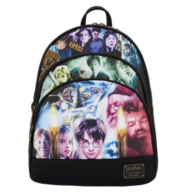 Harry Potter - Loungefly Mini Backpack Trilogy triple pocket