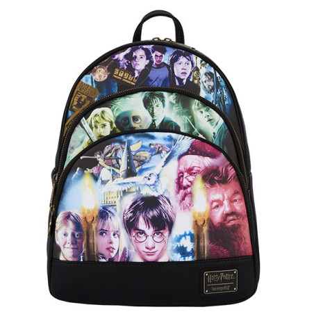 Harry Potter - Loungefly Mini Backpack Trilogy triple pocket
