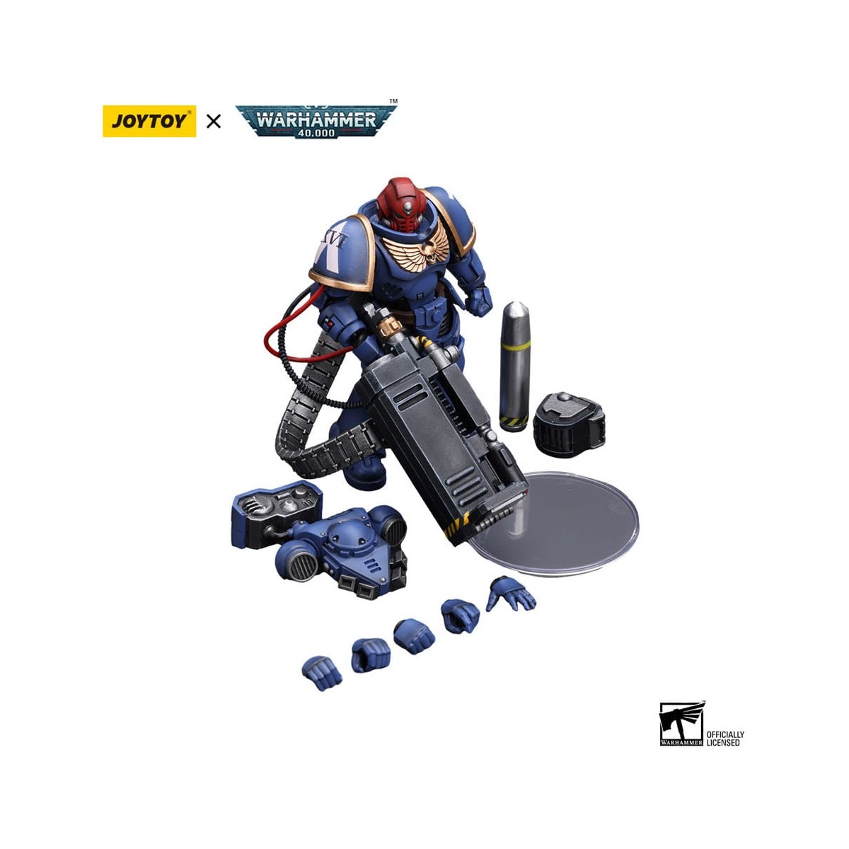 JoyToy Space Marines - Ultramarines - Desolation Sergeant with Vengor Launcher 1/18