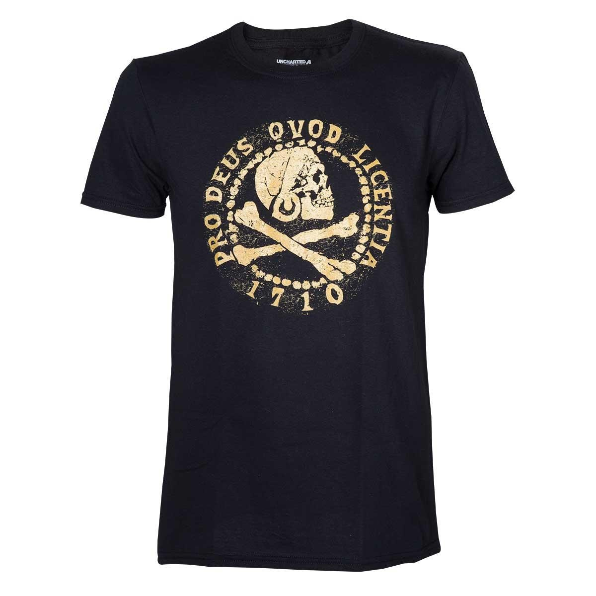 T-Shirt Uncharted 4 - Pro Deus Qvod Licentia