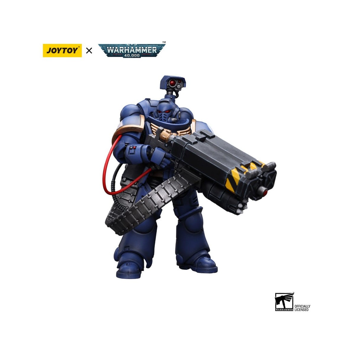 JoyToy Space Marines - Ultramarines - Desolation Marine with Castellan Launcher (Superkrak) 1/18