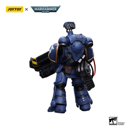 JoyToy Space Marines - Ultramarines - Desolation Marine with Castellan Launcher (Superkrak) 1/18