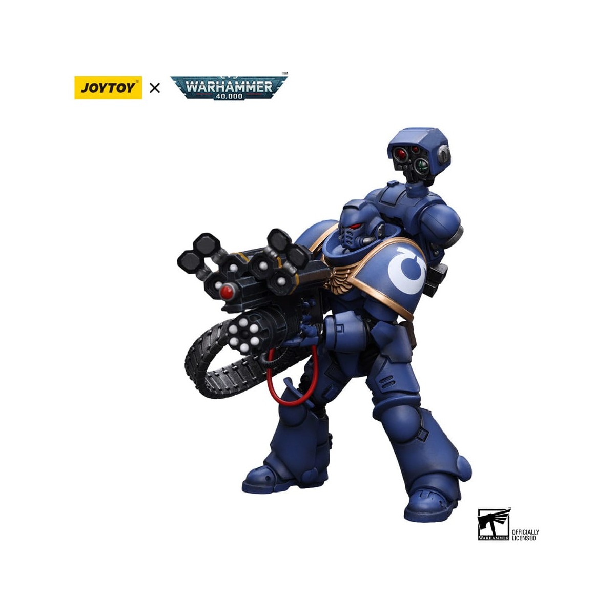 JoyToy Space Marines - Ultramarines - Desolation Marine with Castellan Launcher (Superfrag) 1/18