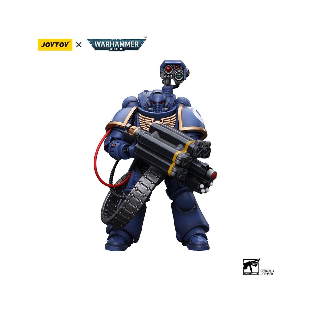 JoyToy Space Marines - Ultramarines - Desolation Marine with Castellan Launcher (Superfrag) 1/18