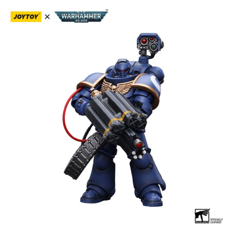 JoyToy Space Marines - Ultramarines - Desolation Marine with Castellan Launcher (Superfrag) 1/18