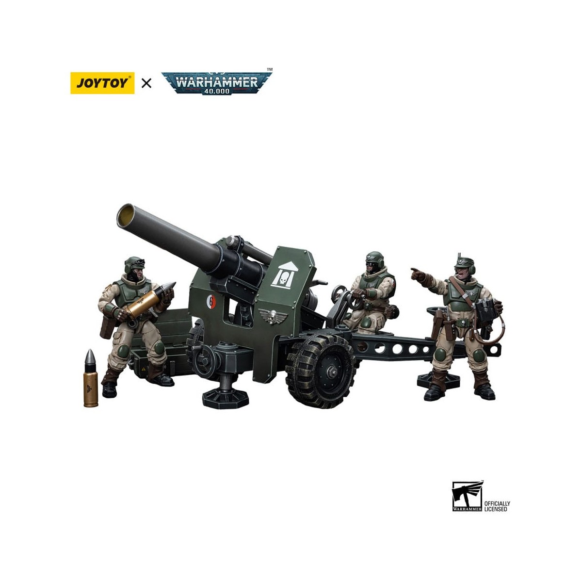 JoyToy Space Marines - Astra Militarum - Ordnance Team with Bombast Field Gun 1/18 - Warhammer 40K