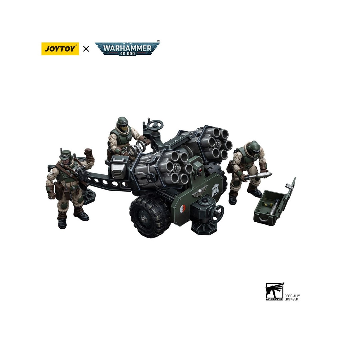 JoyToy Space Marines - Astra Militarum - Ordnance Team with Bombast Field Gun 1/18 - Warhammer 40K