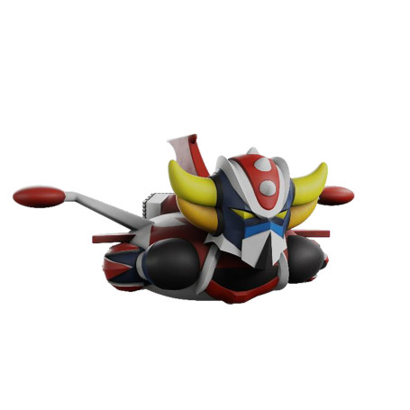 Plastoy - GOLDORAK - Goldorak in his saucer - Grendizer in Spazer