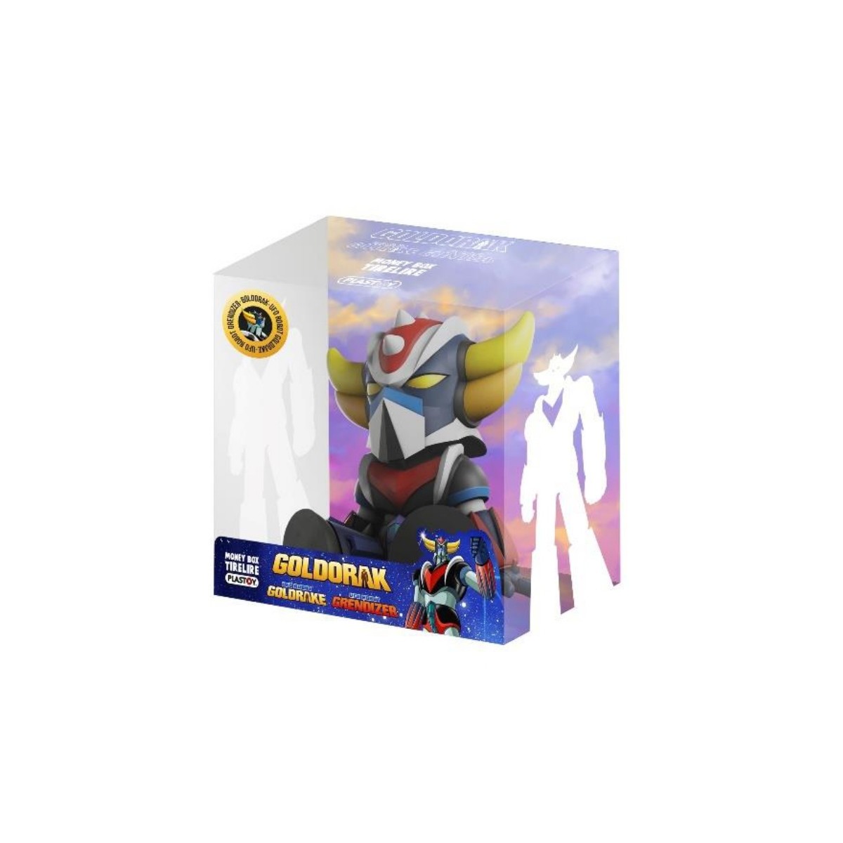 Plastoy - GOLDORAK - Sitting Goldorak money box - Sitting Grendizer Bank