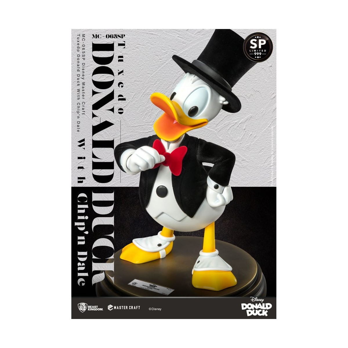 Beast Kingdom Disney 100th - Master Craft - Tuxedo Donald Duck with Ship & Dale Special Edition Statue - Tic & Tac