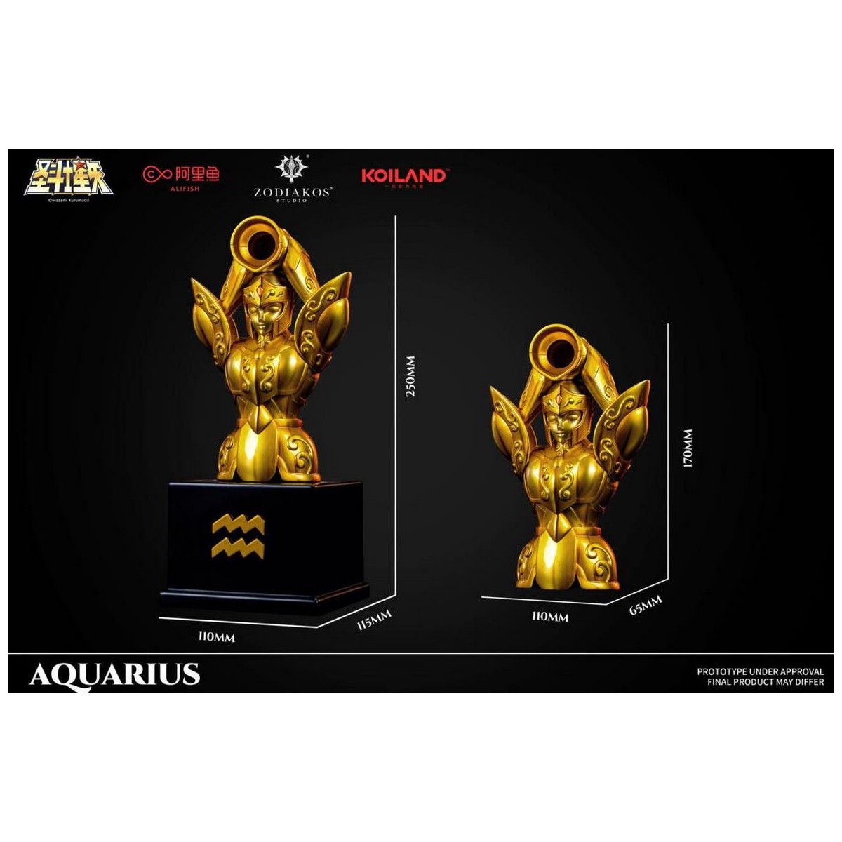 Zodiakos Studio - Aquarius Cloth - Aquarius Totem 1/6 - Saint Seiya - Knights of the Zodiac Statue