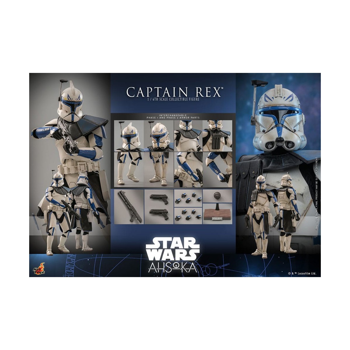 Hot Toys Star Wars - CAPTAIN REX - Ahsoka Tano 1/6