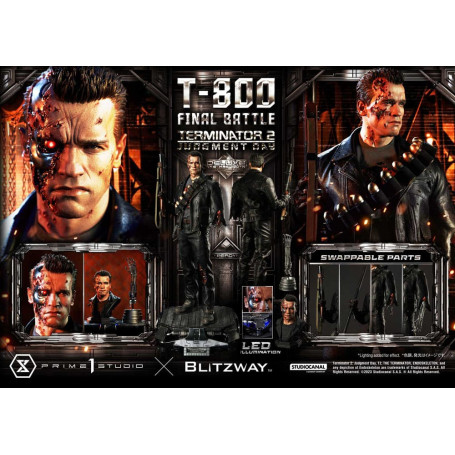 Prime 1 - Terminator 2 Judgment Day T-800 Final Battle Deluxe Bonus Version - Museum Masterline Series 1/3