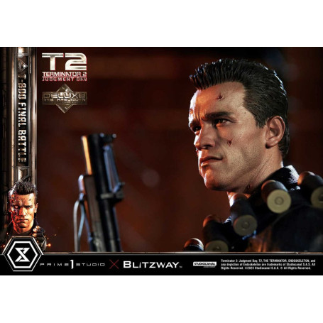 Prime 1 - Terminator 2 Judgment Day T-800 Final Battle Deluxe Bonus Version - Museum Masterline Series 1/3