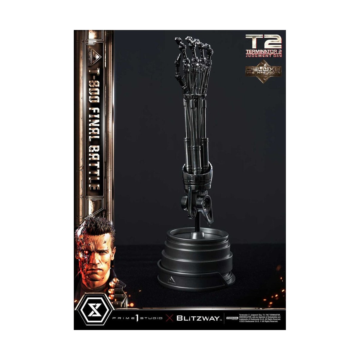 Prime 1 - Terminator 2 Judgment Day T-800 Final Battle Deluxe Bonus Version - Museum Masterline Series 1/3
