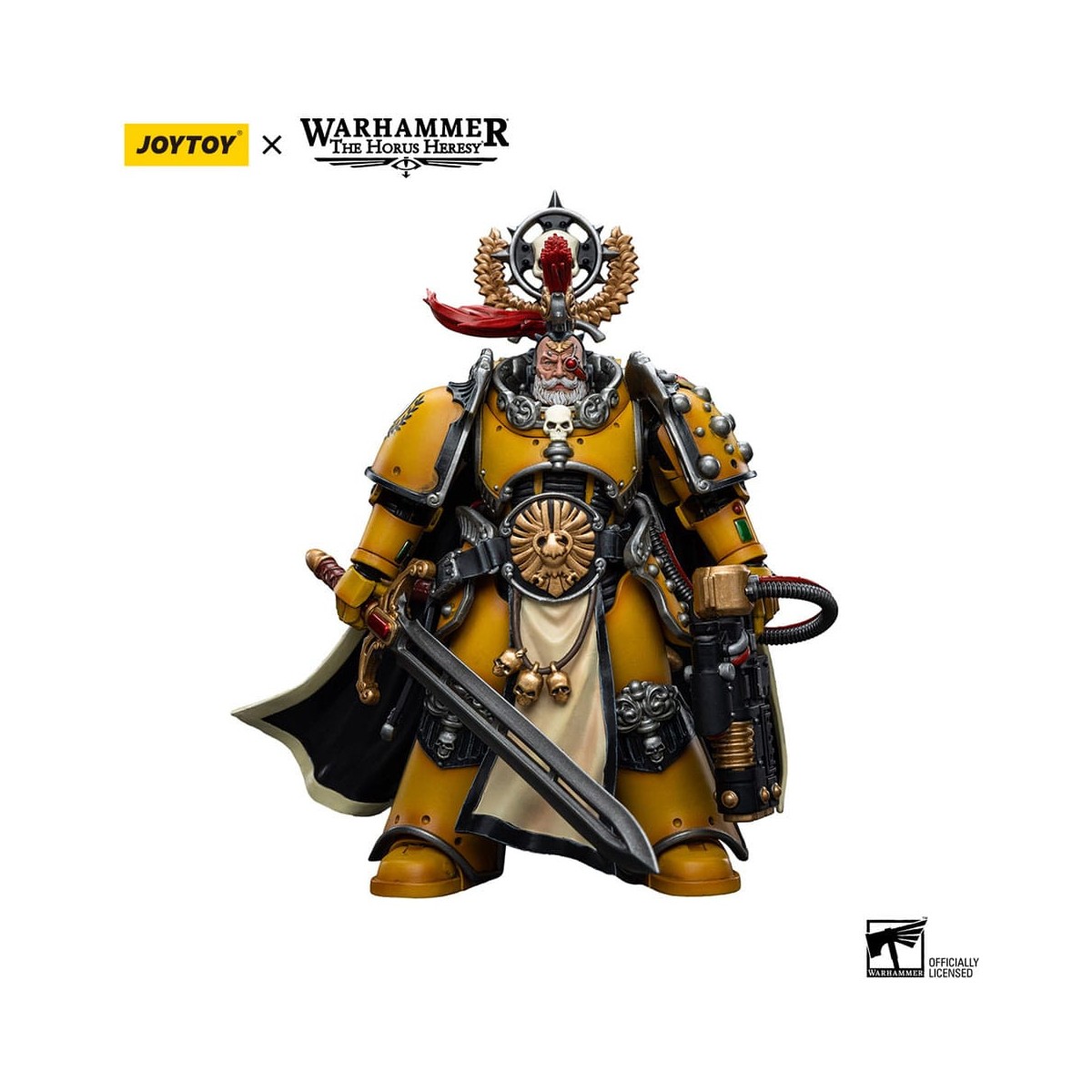 JoyToy Space Marines - Imperial Fists - Legion Praetor with Power Sword - 1/18 - Warhammer The Horus Heresy