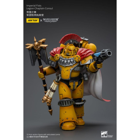 JoyToy Space Marines - Imperial Fists - Legion Chaplain Consul - 1/18 - Warhammer The Horus Heresy