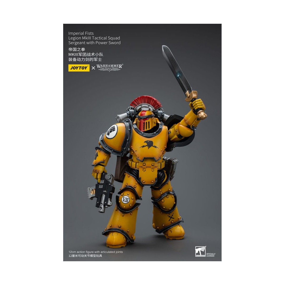 JoyToy - Imperial Fists - Legion MkIII Tactical Squad Sergeant with Power Sword - 1/18 - The Horus Heresy