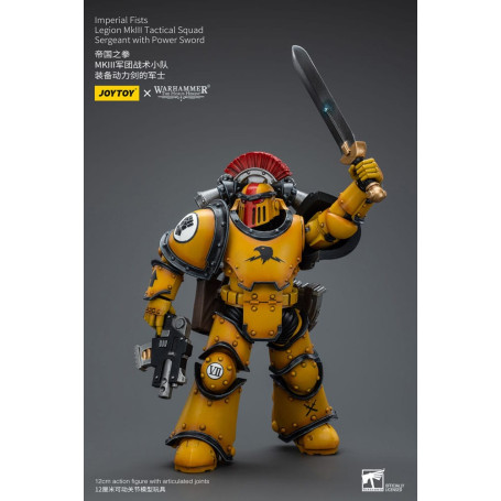 JoyToy - Imperial Fists - Legion MkIII Tactical Squad Sergeant with Power Sword - 1/18 - The Horus Heresy