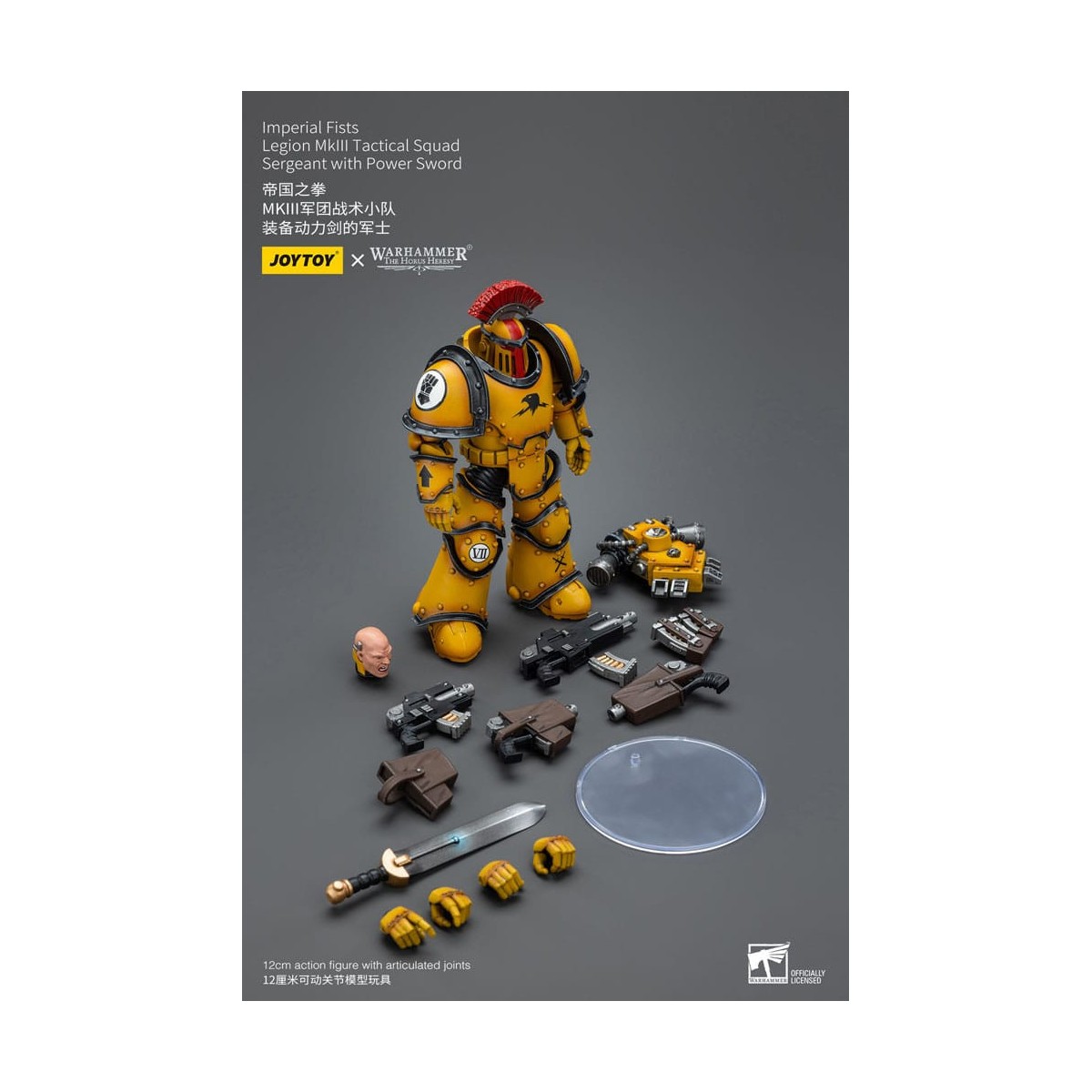 JoyToy - Imperial Fists - Legion MkIII Tactical Squad Sergeant with Power Sword - 1/18 - The Horus Heresy