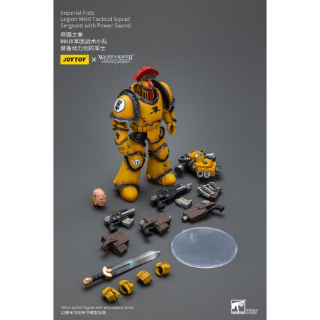 JoyToy - Imperial Fists - Legion MkIII Tactical Squad Sergeant with Power Sword - 1/18 - The Horus Heresy